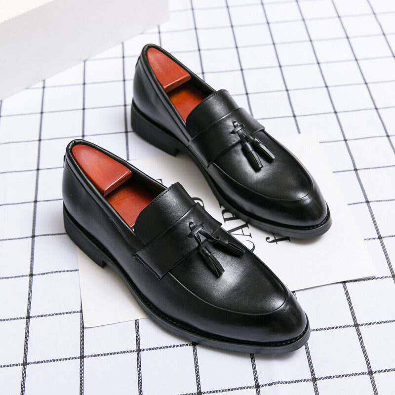 Casual Men Loafers Classic Tassel Leather Shoes Wedding