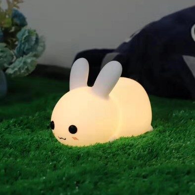 Colorful Rabbit Silicone Night Light Led Cute Charging