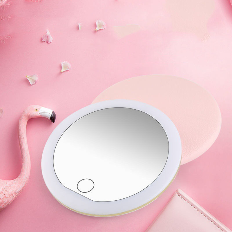 Make-up Mirror With Light To Carry Hand-held Vanity