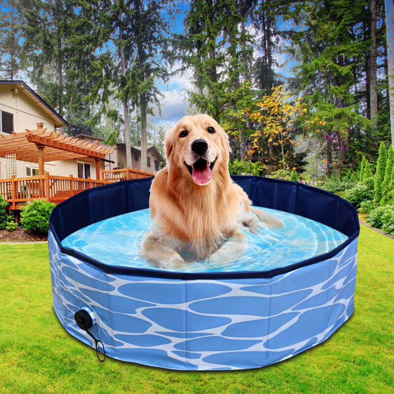 Foldable Dog Pool Pet Bath Swimming Tub Bathtub