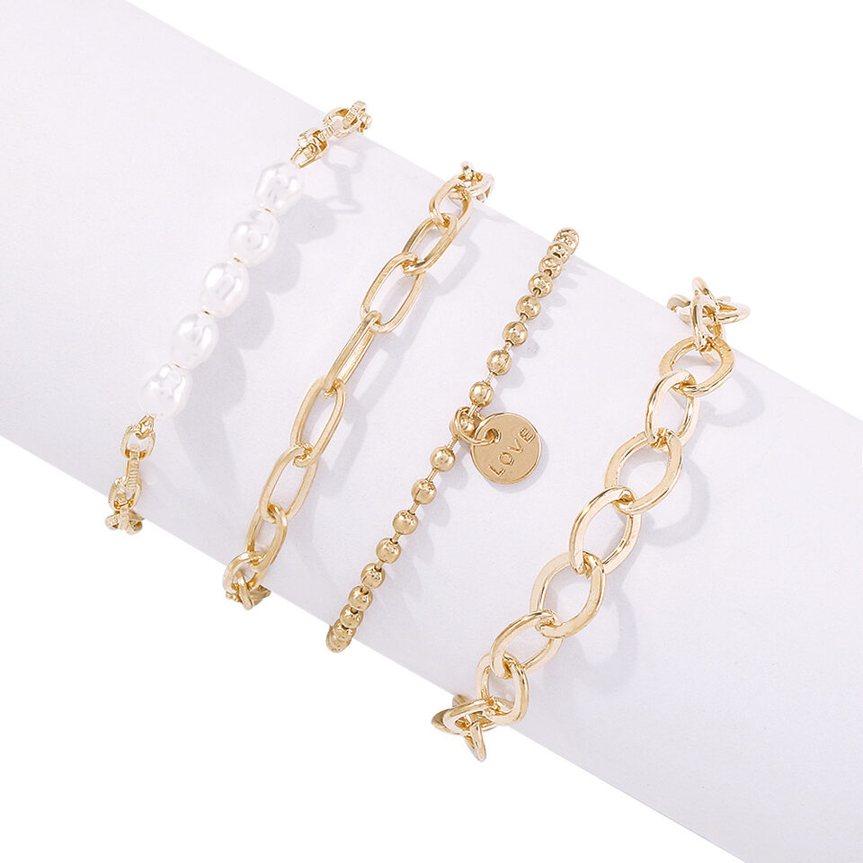 Fashion Jewelry Geometric Pearl Retro Women
