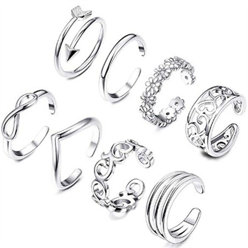 Feet Rings Foot Personality Charm Rose Simple Women's
