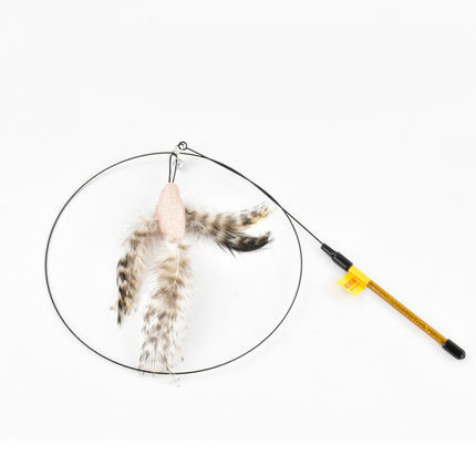 Tian Cat Funny Stick Toy Bird Feather Wire