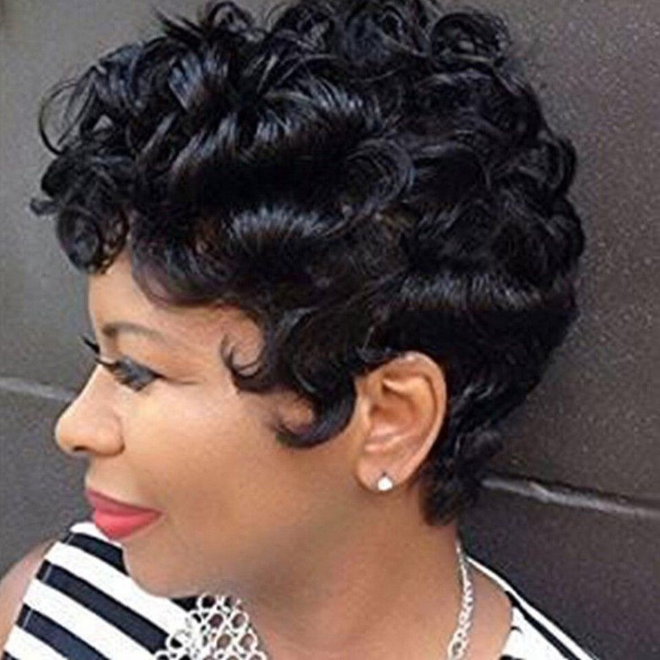 European And American Short Curly Hair Wig Chemical