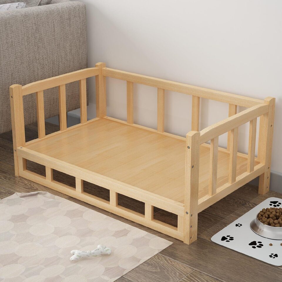 Bed Summer Wooden Pet Dog