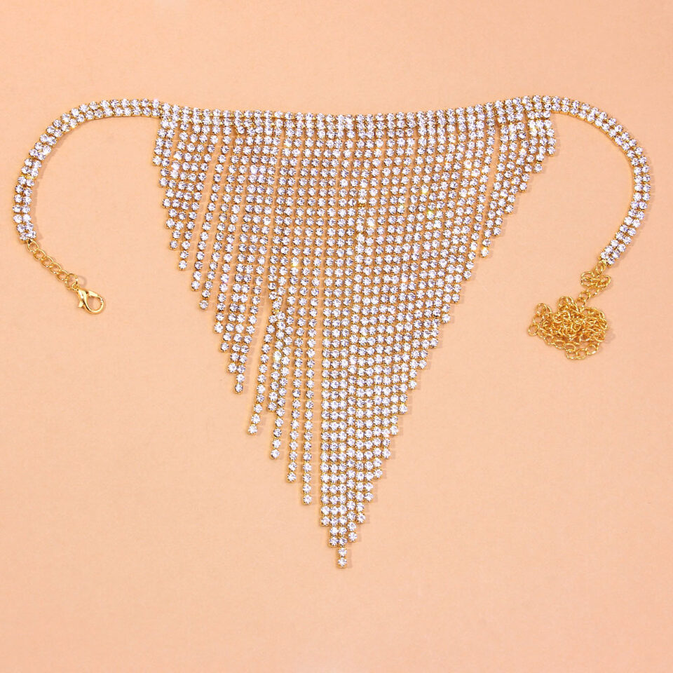 Double Row Necklace Symmetrical Alloy