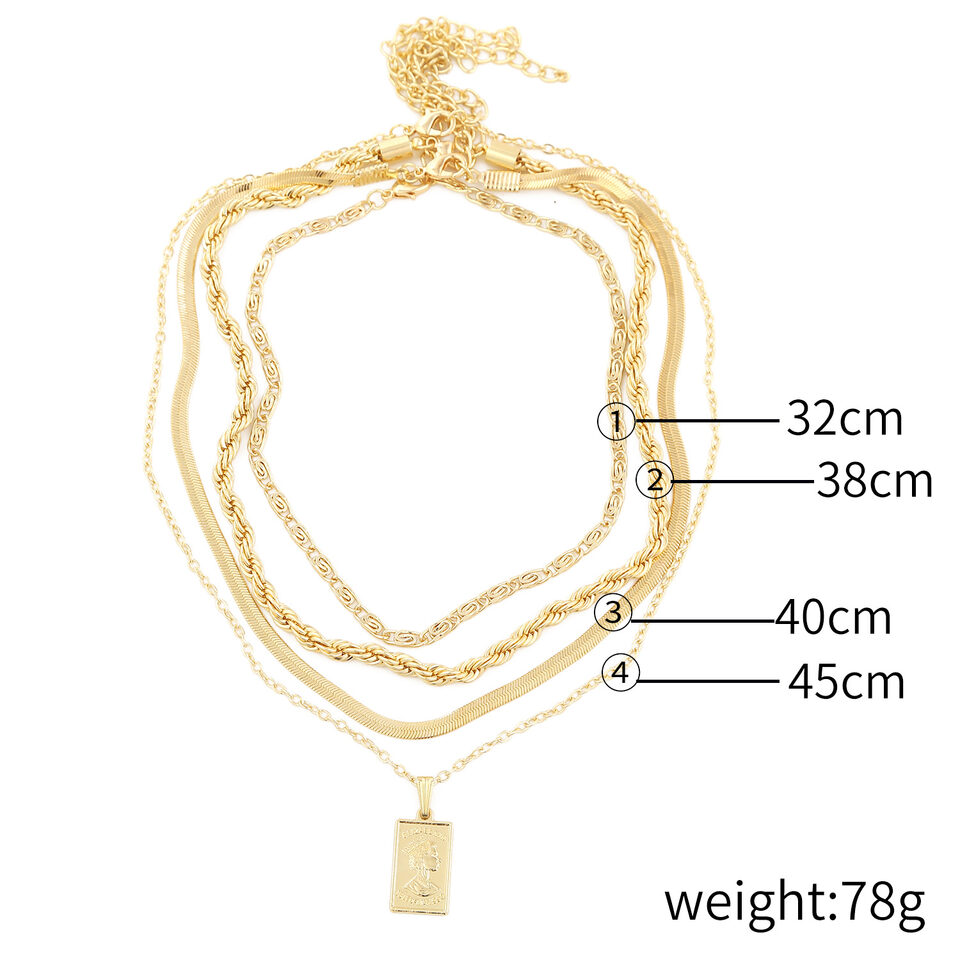 Necklace Female Twist Chain