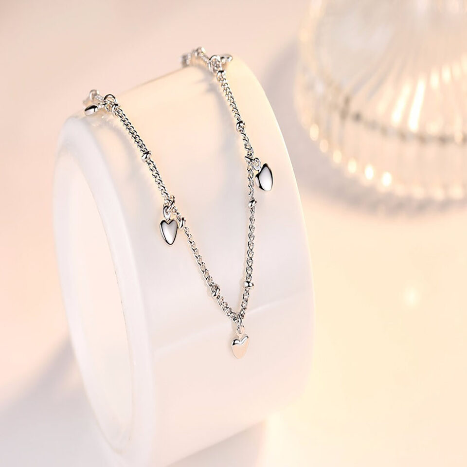 925 Sterling Silver Bracelets For Women Lucky Love