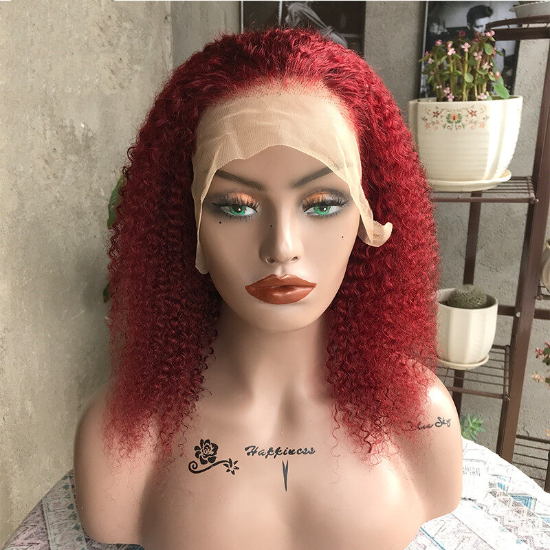 Frontal Lace Wig Human Hair Kinky Curly