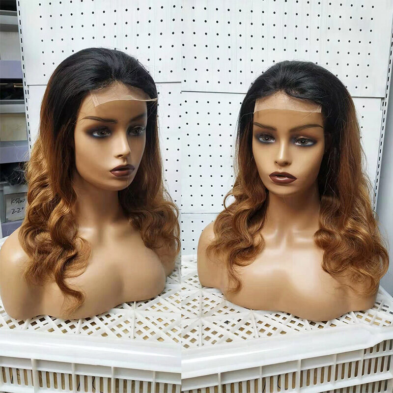 Ombre 1B 27 Body Wave 4x4 Lace Wig