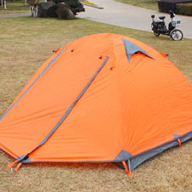 Triple Double Door Aluminum Pole Camping Tent