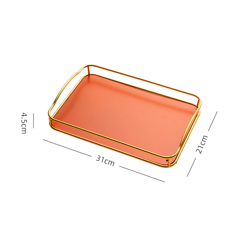 Household Rectangular Tea Tray Water Cup Storage