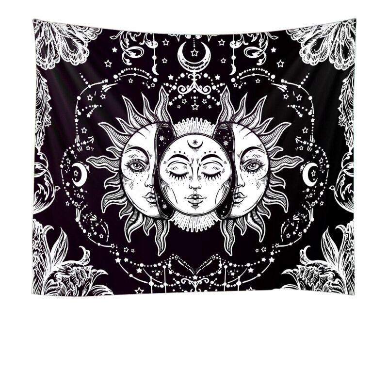 Black And White Series Tapestry Explosion Background Cloth