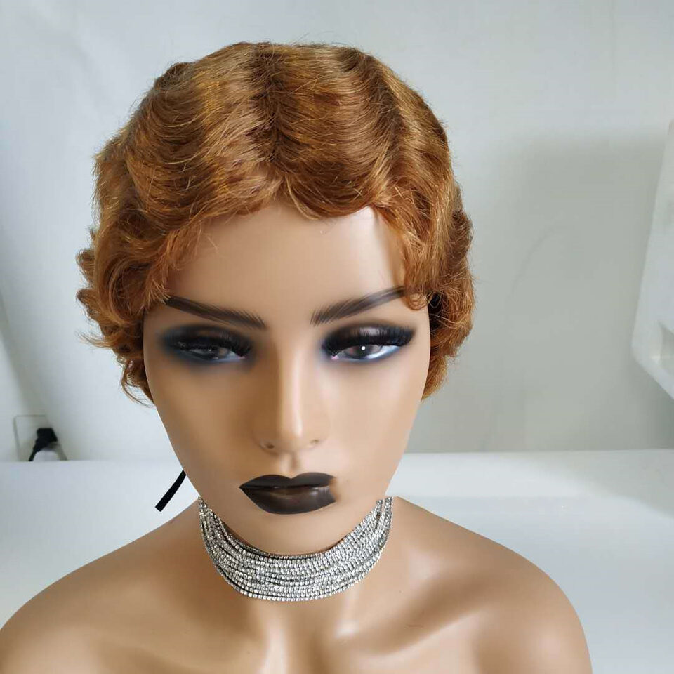 Pixie Cut Short Bob Wig Remy Human Hair