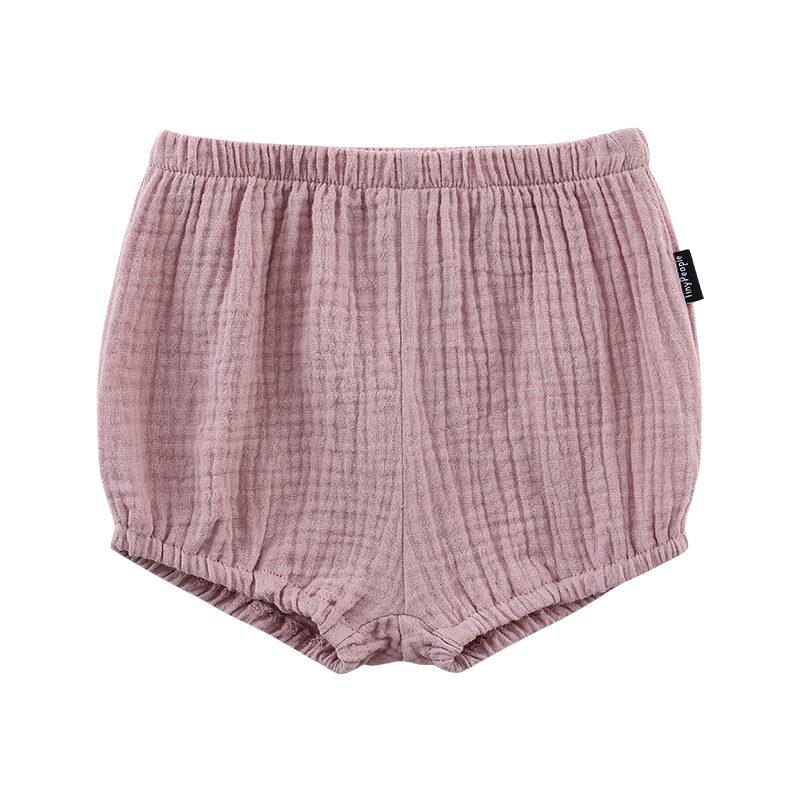 Baby Cotton Crepe Shorts Summer Breathable Light Pants