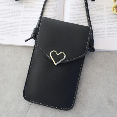 Love Buckle Mobile Phone Bags For Women Transparent