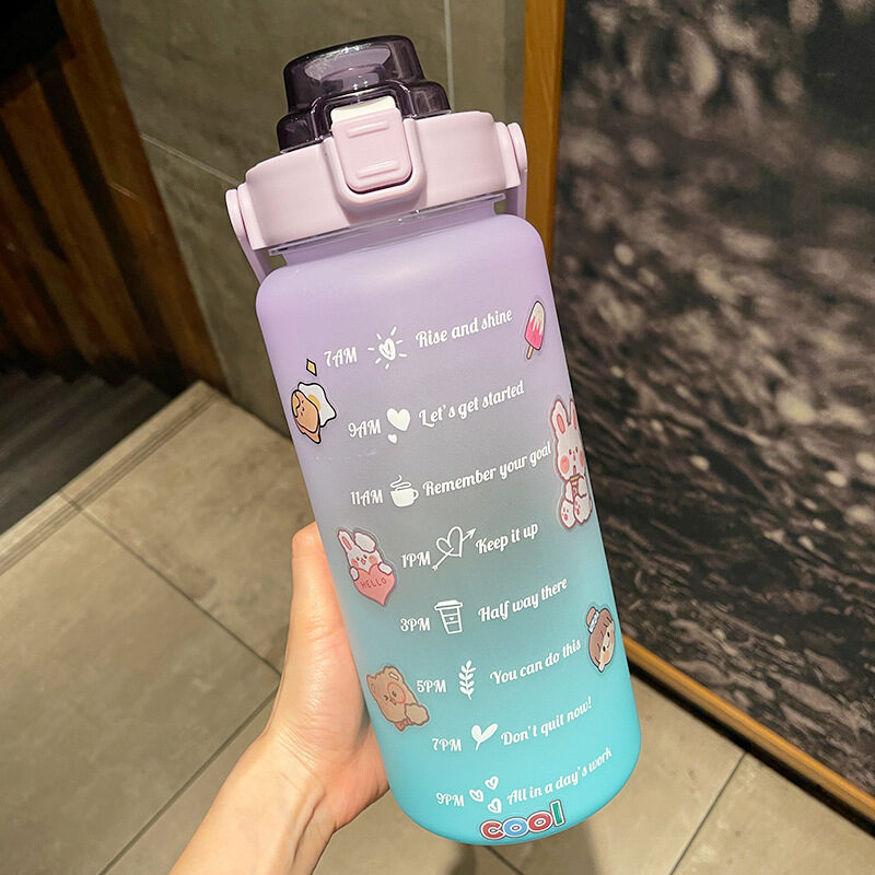 Big Water Bottle Summer Portable Cup 2 Liters