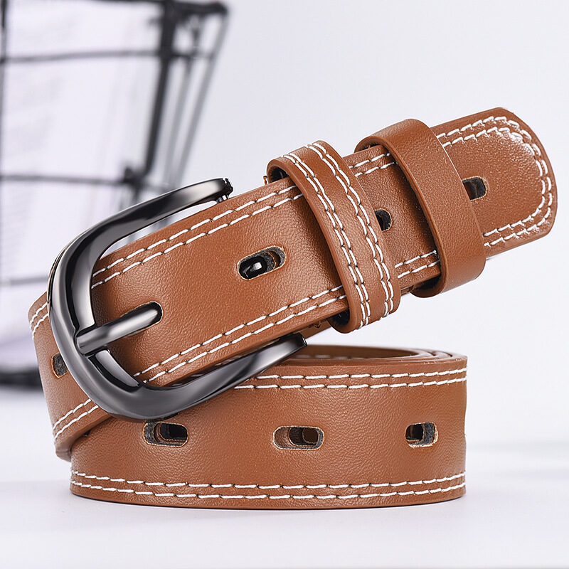 Two-line Men's And Women's Belts Young Students Hollow