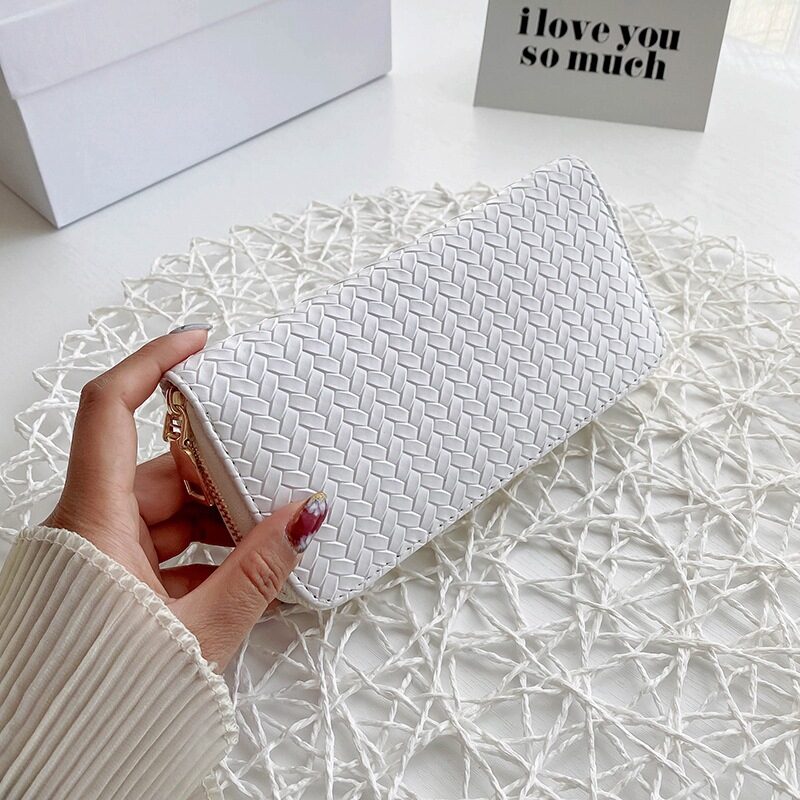 U Leather Pattern Clutch Bag Simple Fashion Lady