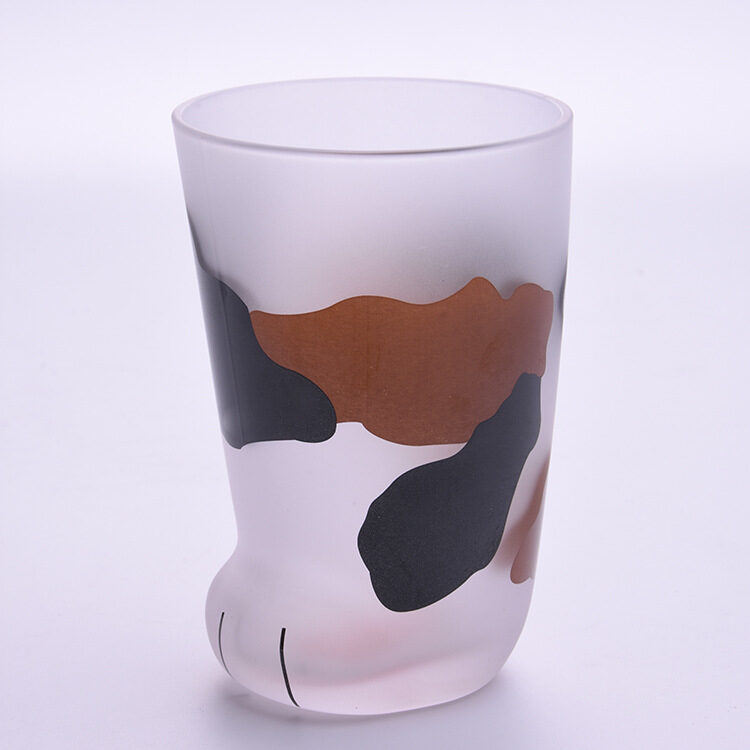 Creative Cute Cat Paws Glass Tiger Mug Office