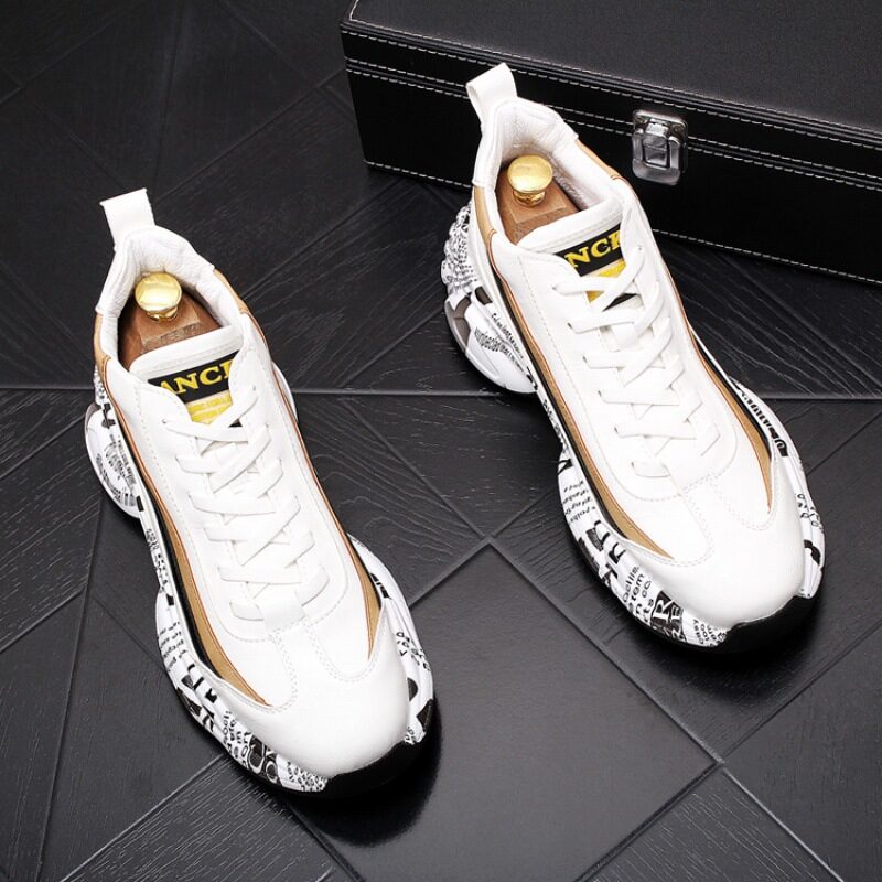 Casual Men's Shoes All-match High-top Sneakers Increase Sports