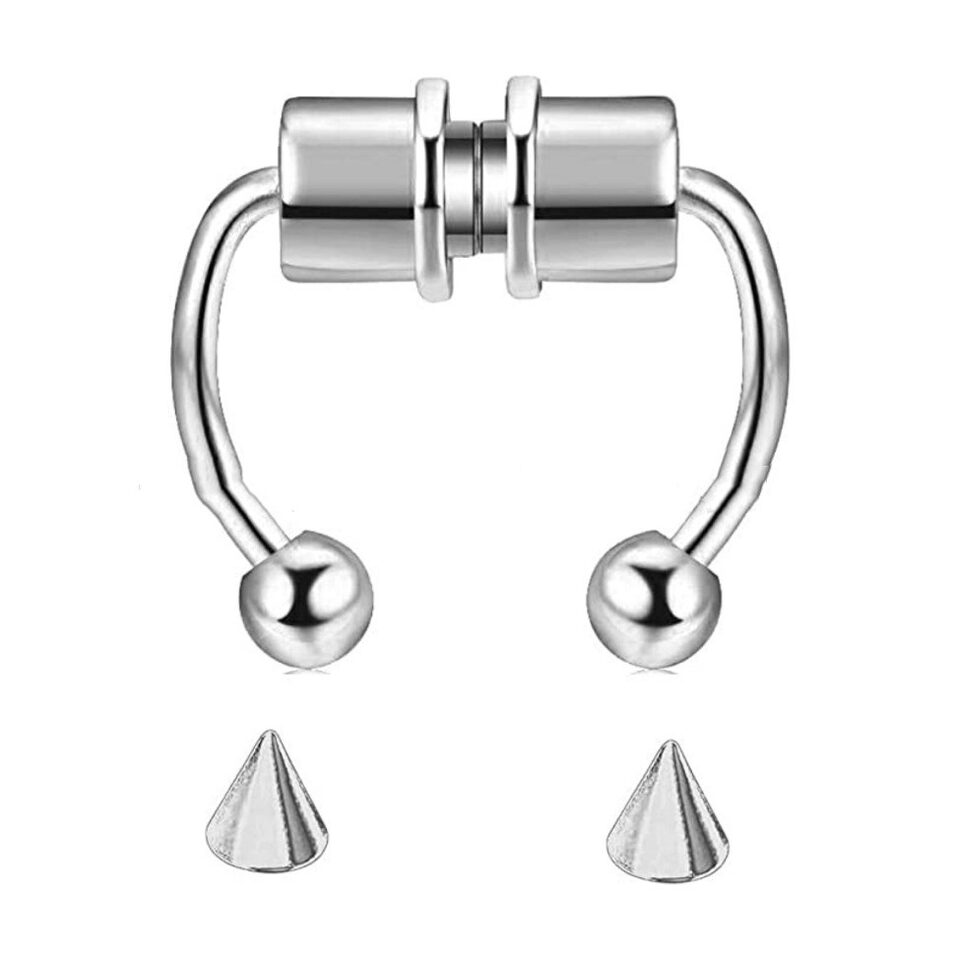 Fake Nose Ring Hip Hoop Rock U Shaped