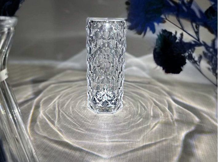 Rose Light And Shadow USB Charging Crystal Night