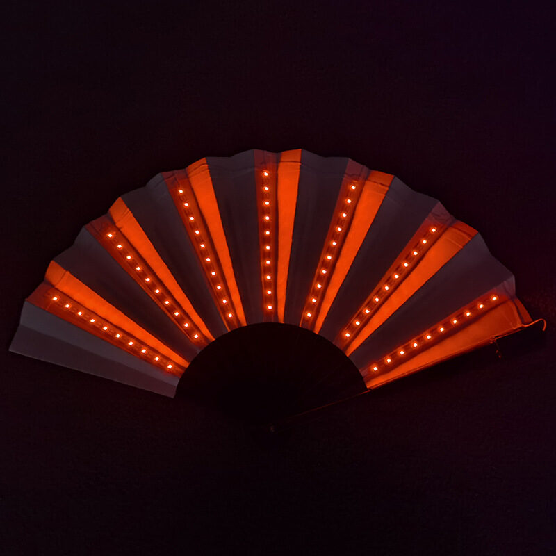 LED Luminous Fan Color Folding
