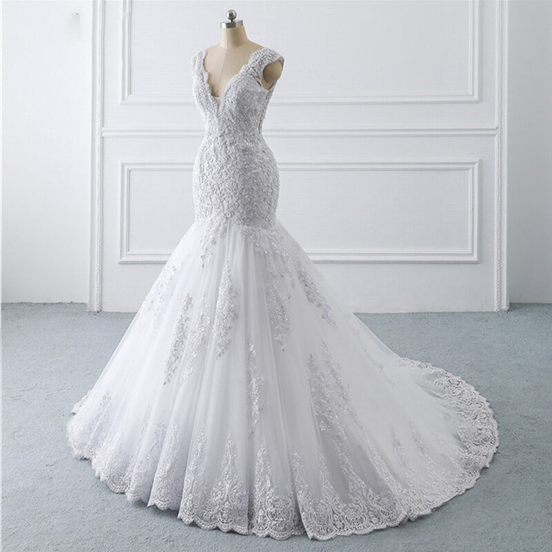 Mermaid Light Wedding Dress Sexy Trailing Luxury Sen