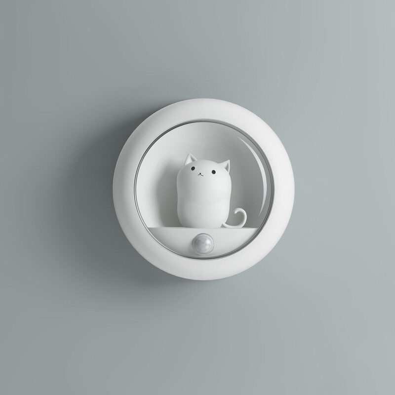 Creative Body Induction Cat Night Light Pet Bedroom