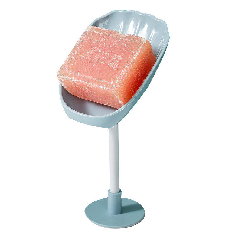 Portable Draining Soap Box Perforation-free Creative Non-water Holder