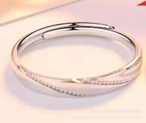 Sterling Silver Jewelry Couple Ring Female Wedding Pair