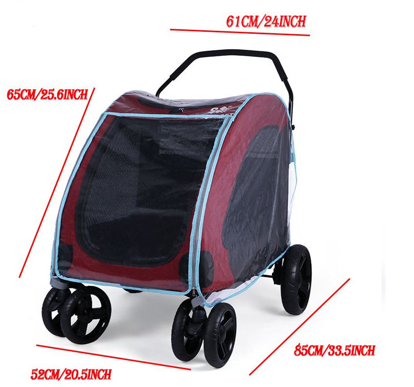 Pet Stroller Rain Cover Baby Raincoat Dog Wind