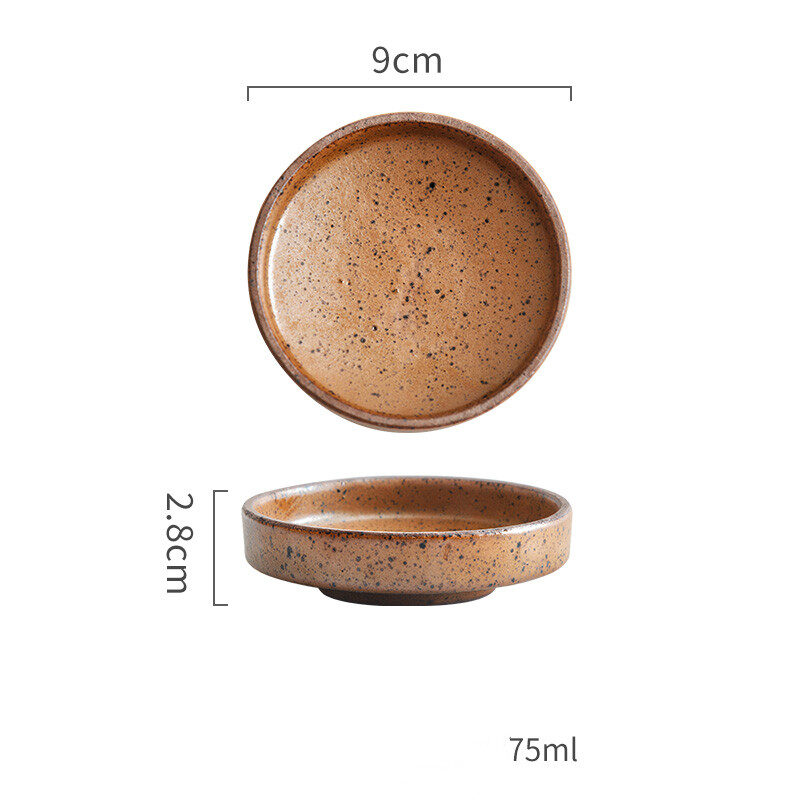 Retro Style Creative Ceramic Tableware Household Restaurant Clay