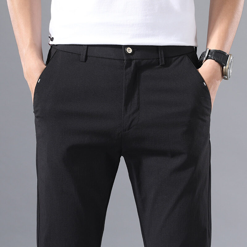 Summer Pants Men's Thin Casual Ice Silk