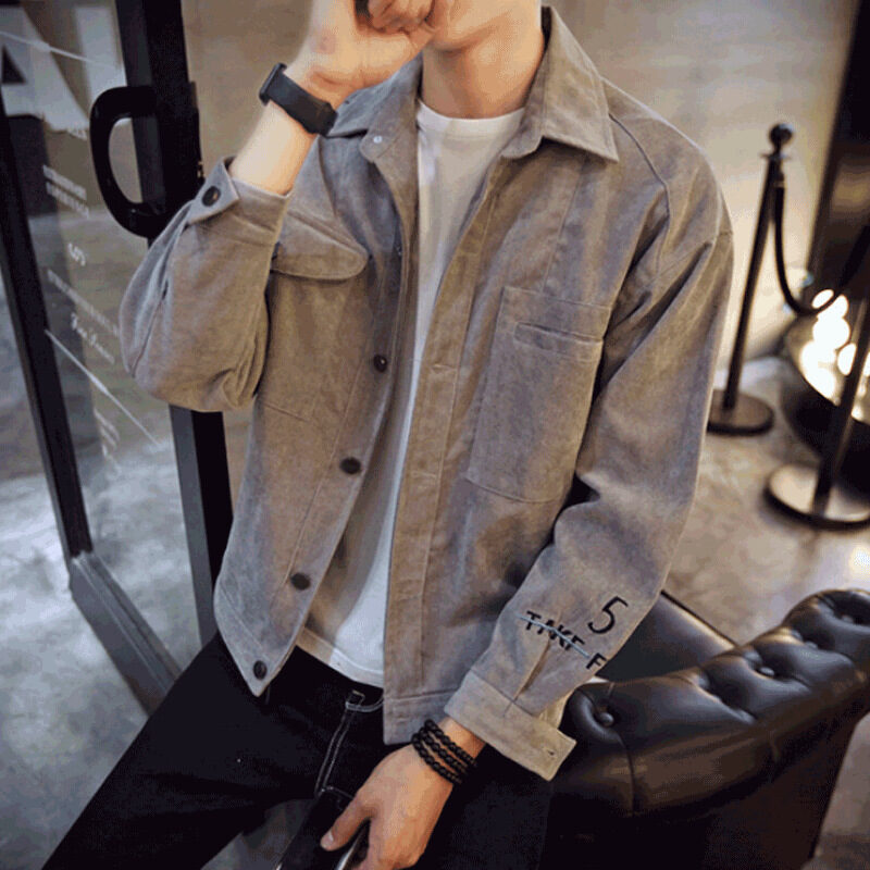 Jackets Men Single Breasted Pockets Leisure Slim Solid