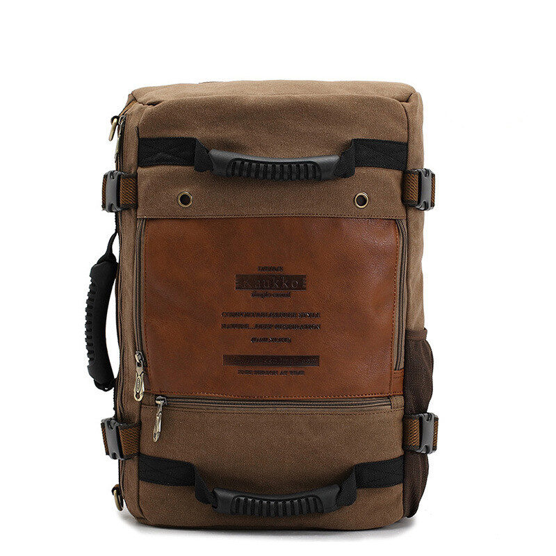Men Canvas Backpack Huge Travel School Shoulder Computer
