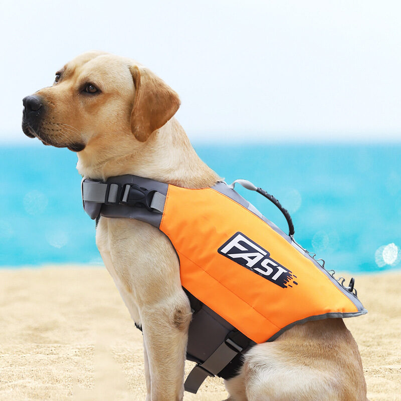 Reflective Printed Pet Dog Life Jacket Swimming Suit