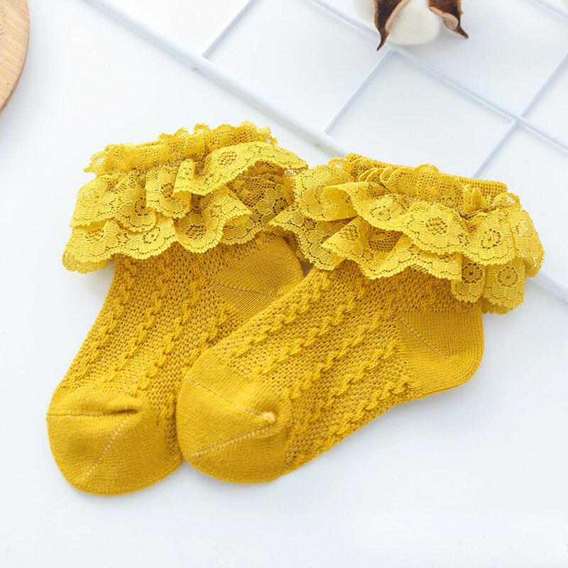 Baby Lace Socks Double Princess Cotton Dance