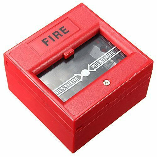 Wired Security Button Hand Breaking Glass Emergency Fire