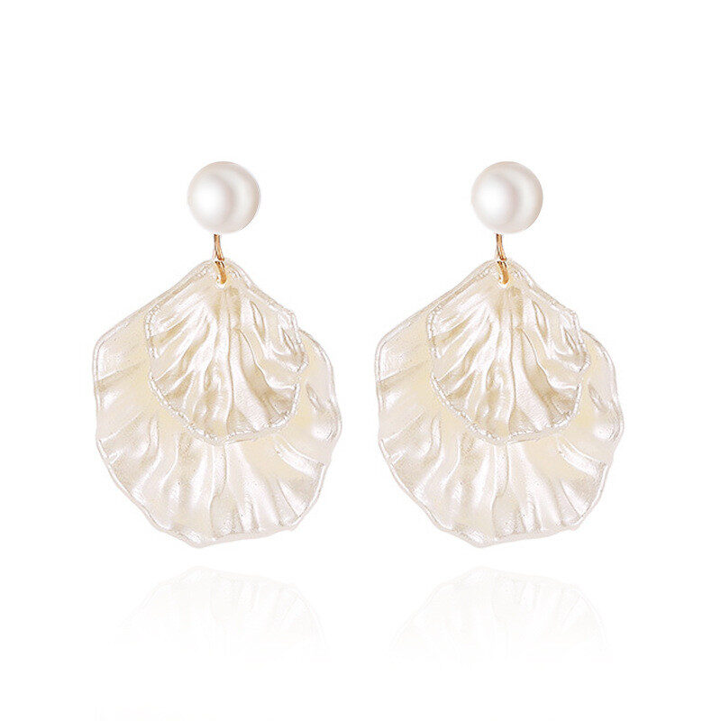 Pearl Shell Earrings For Ladies