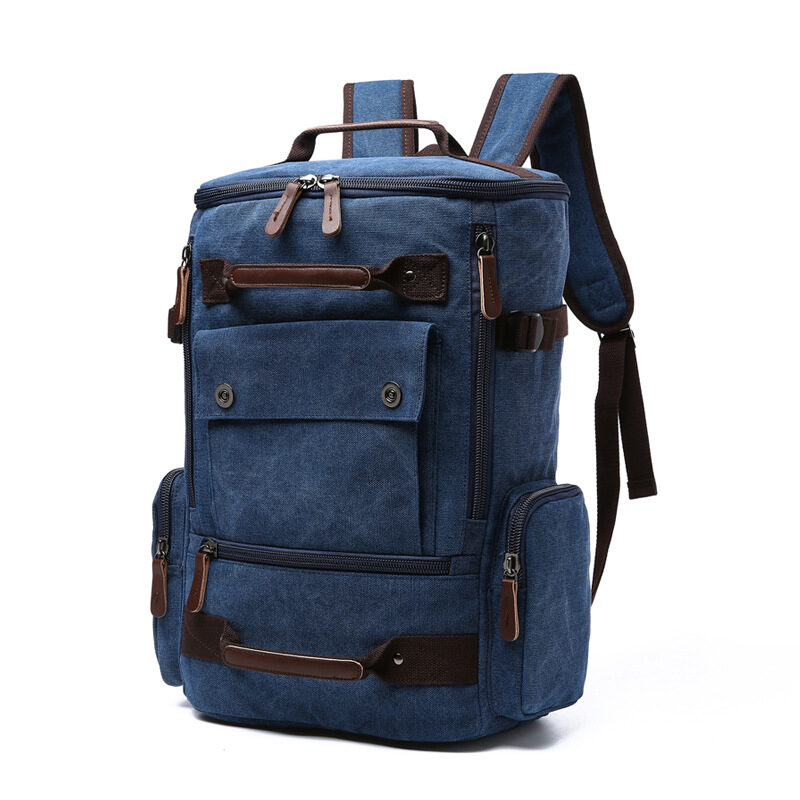 Men's Backpack Vintage Canvas Travel Bags Large Capacity
