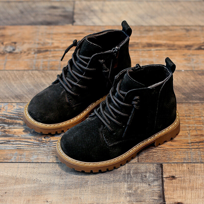 Boys Single Boots Children Martin Black Army Summer