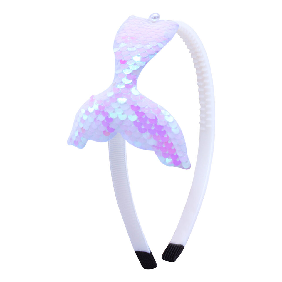 Sequined Hair Accessories Mermaid Tail Flip Fish Scale