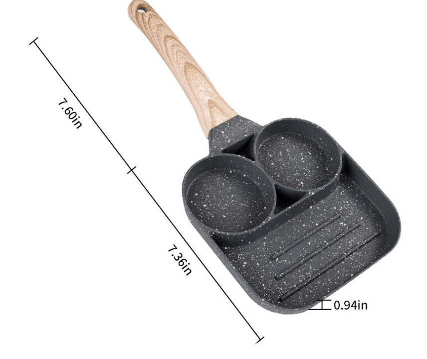Non-stick Egg Dumpling Pan Breakfast Burger Frying