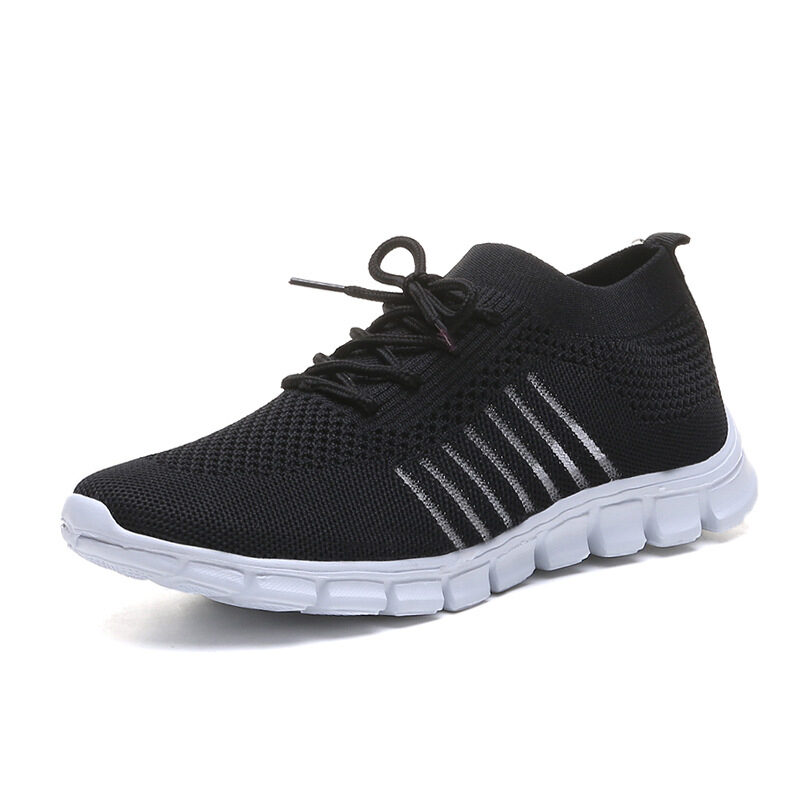 Casual Ladies Shoes Breathable Women Flying Knit Sports