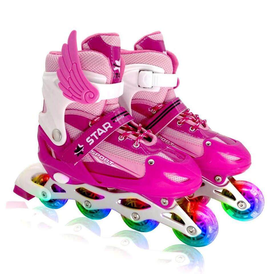 New Boy Girl Children Inline Skates Adjustable Size