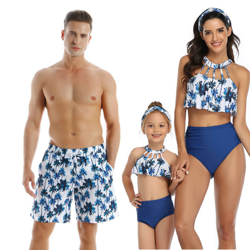 Parent-child Swimwear Beach Pants Men And Women Adult