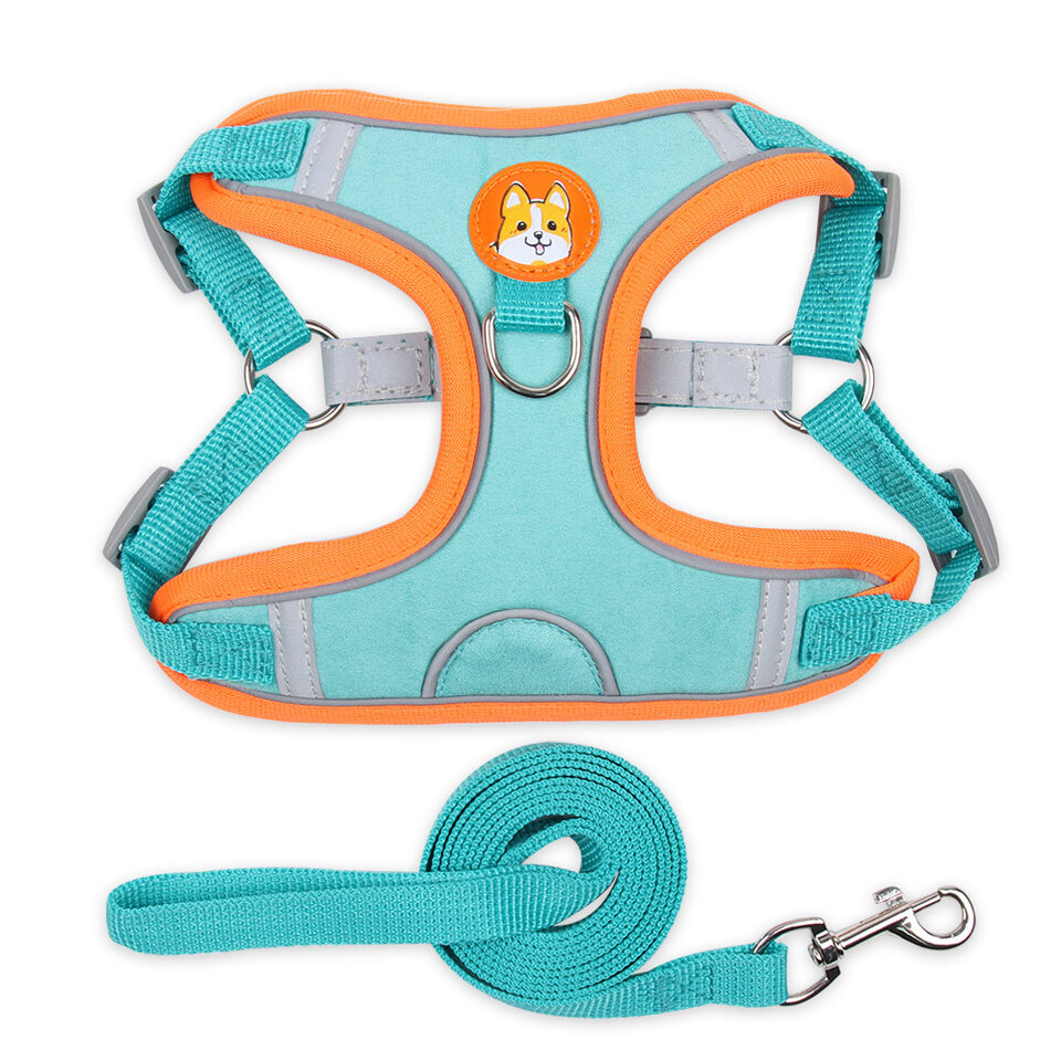 Dog Harness Cat Reflective Dogs Leashs Soft Mesh