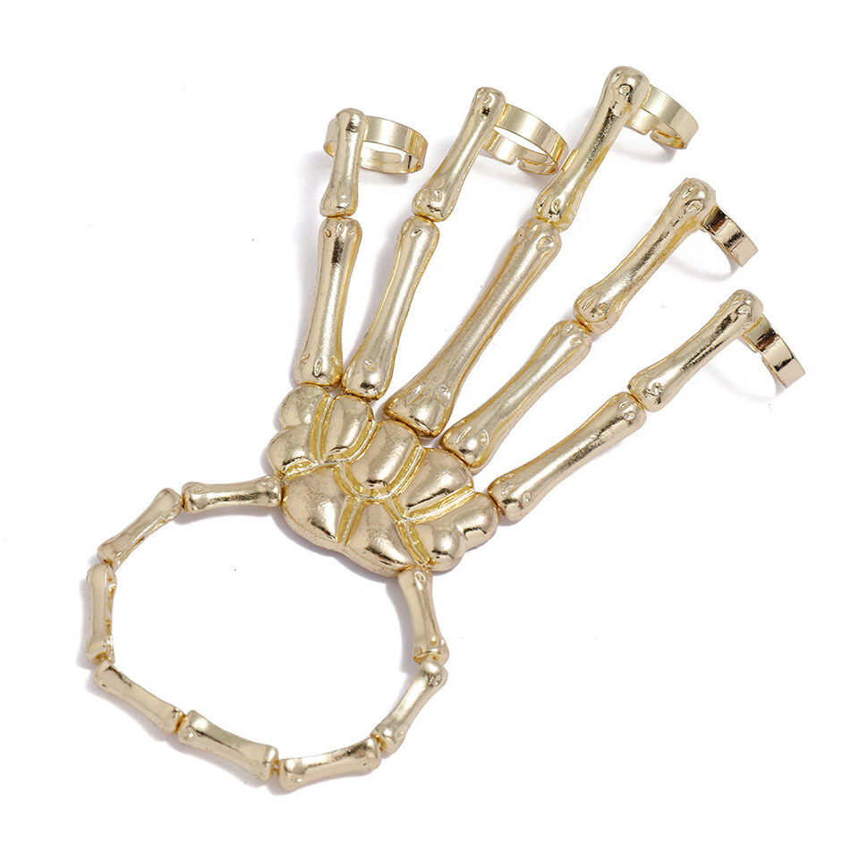 Punk Exaggerated Metal Texture Double Finger Ghost Hand